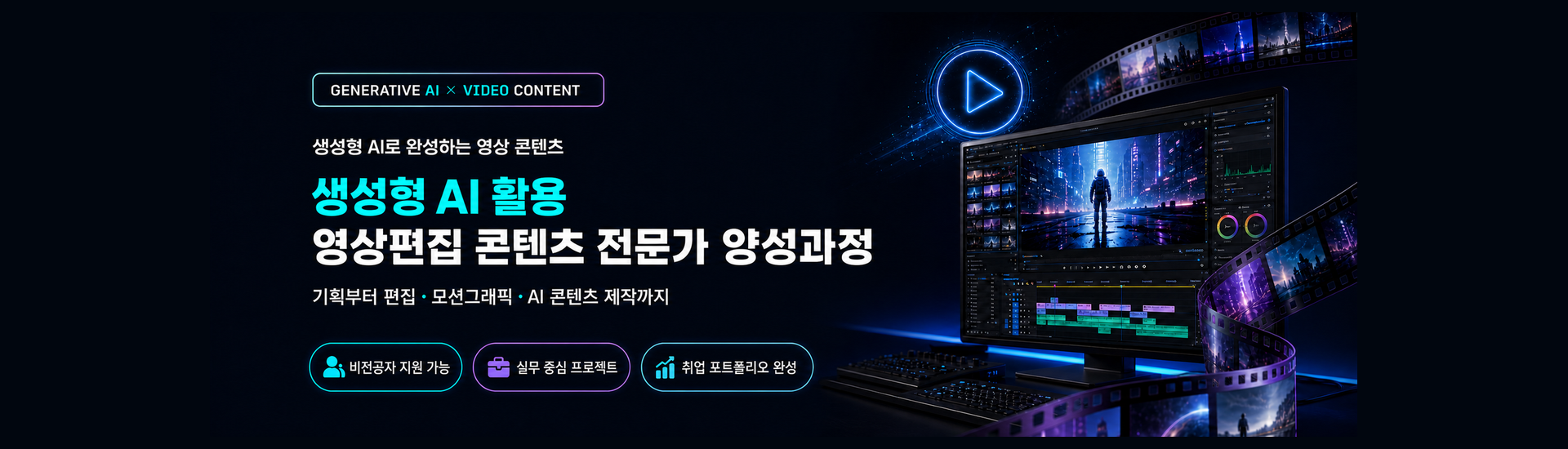 생성형 AI 활용 영상편집 콘텐츠 전문가 양성과정